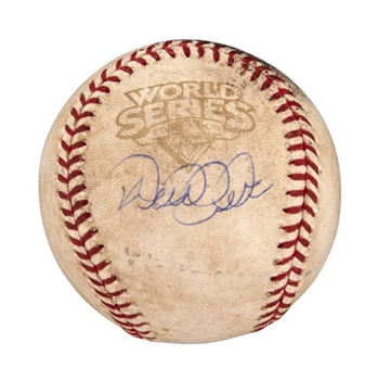 2009 Derek Jeter Signed Game Used World Series Baseball (MLB Authenticated)